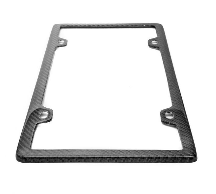 Car license plate frame cover cap rear ultra-thin black carbon suitable for Mercedes-Benz