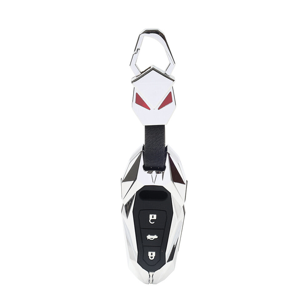 Key Fob Case Shell Cover Silver for Audi A3 A6 A7 for A8 Q7 Q8 S6 S7 S8 e-tron
