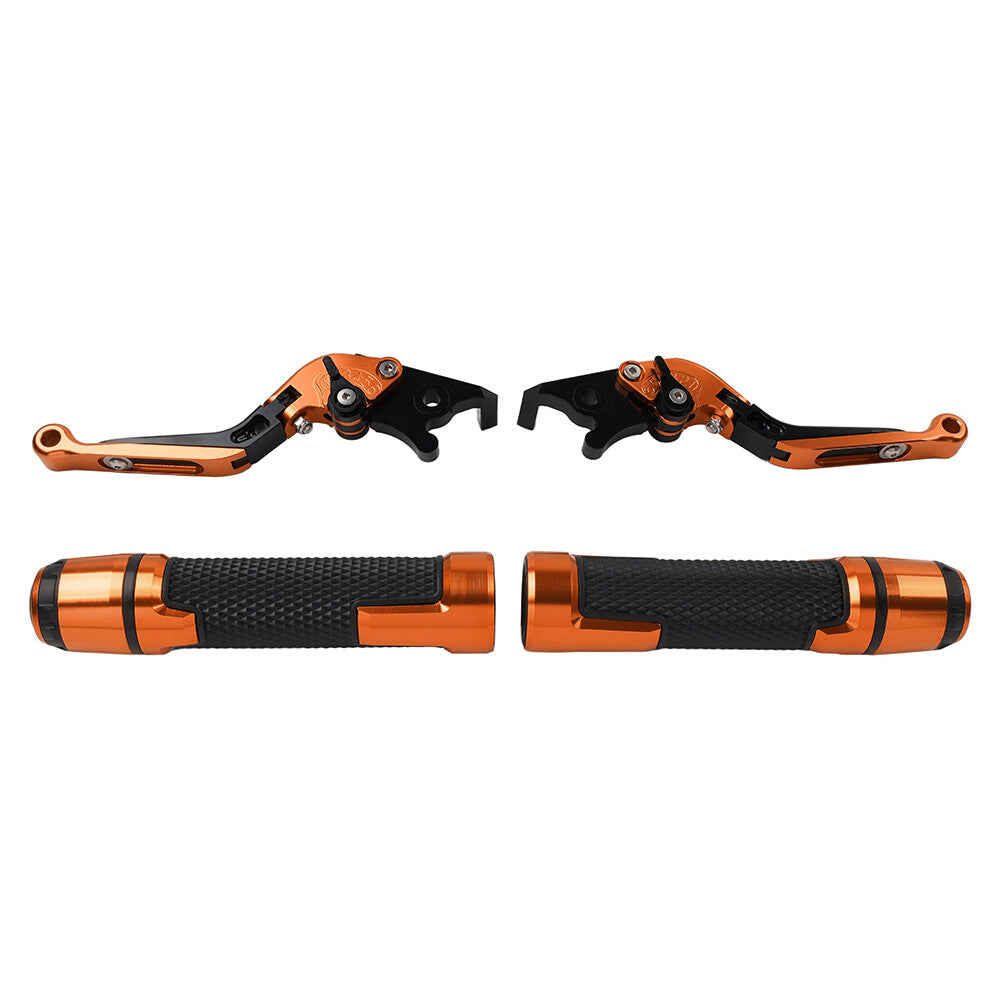 Folding Extendable Brake Clutch Levers Handlebar Grips Set for BMW G310 R/GS