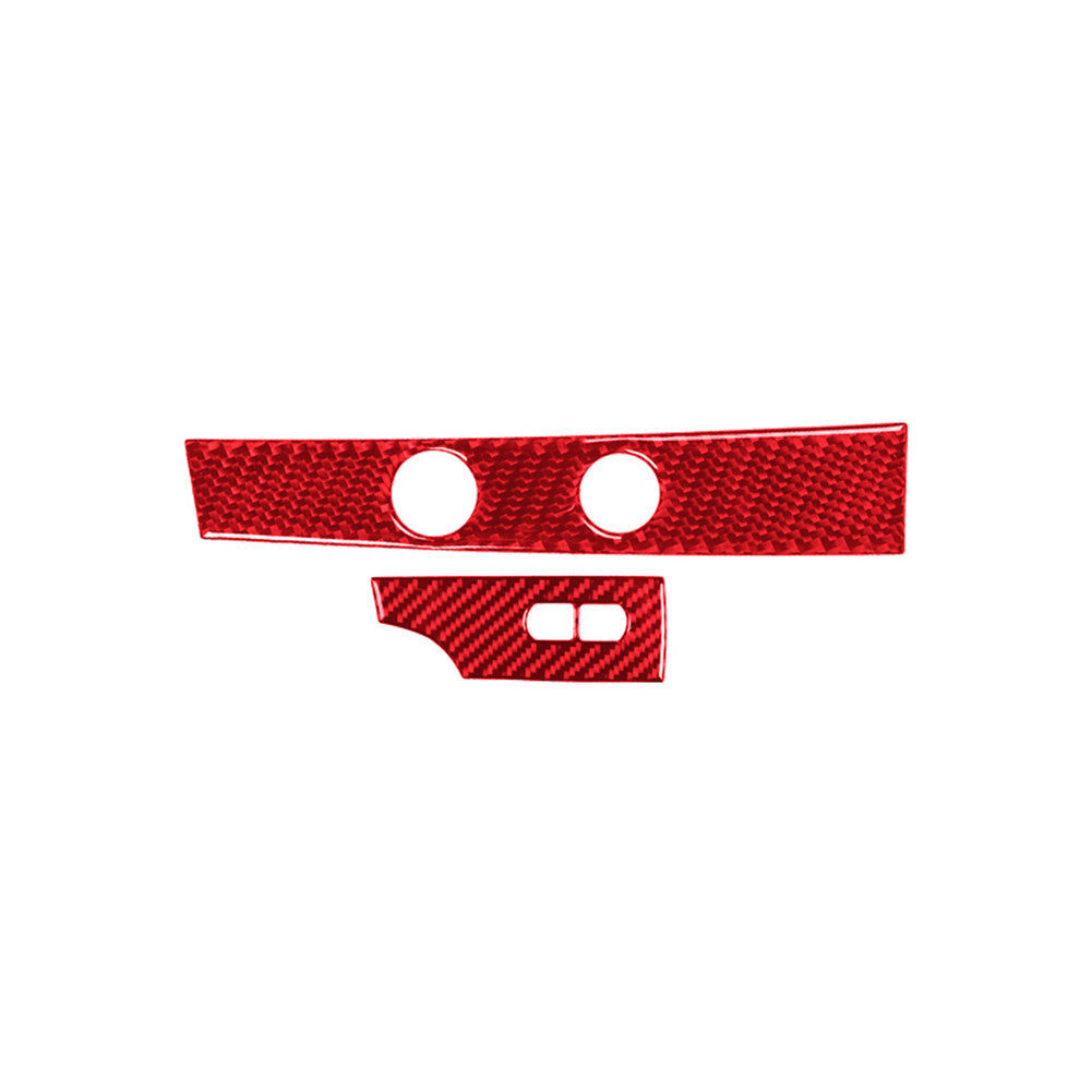 Red Steering Wheel Side Cover Trim Carbon Fiber for Chevrolet COBALT 2005-2010