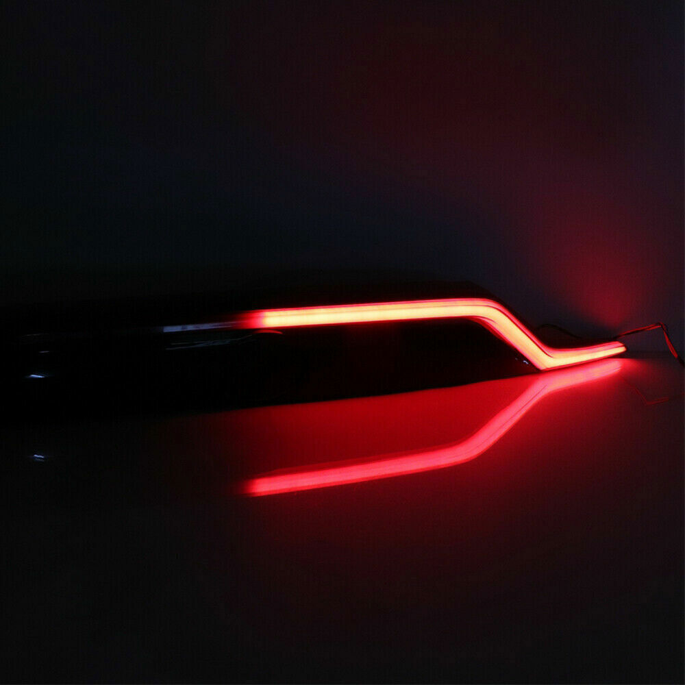 Black Rear Door Trunk LED Tail Light Brake Lamp Bar for Toyota RAV4 2019-2024