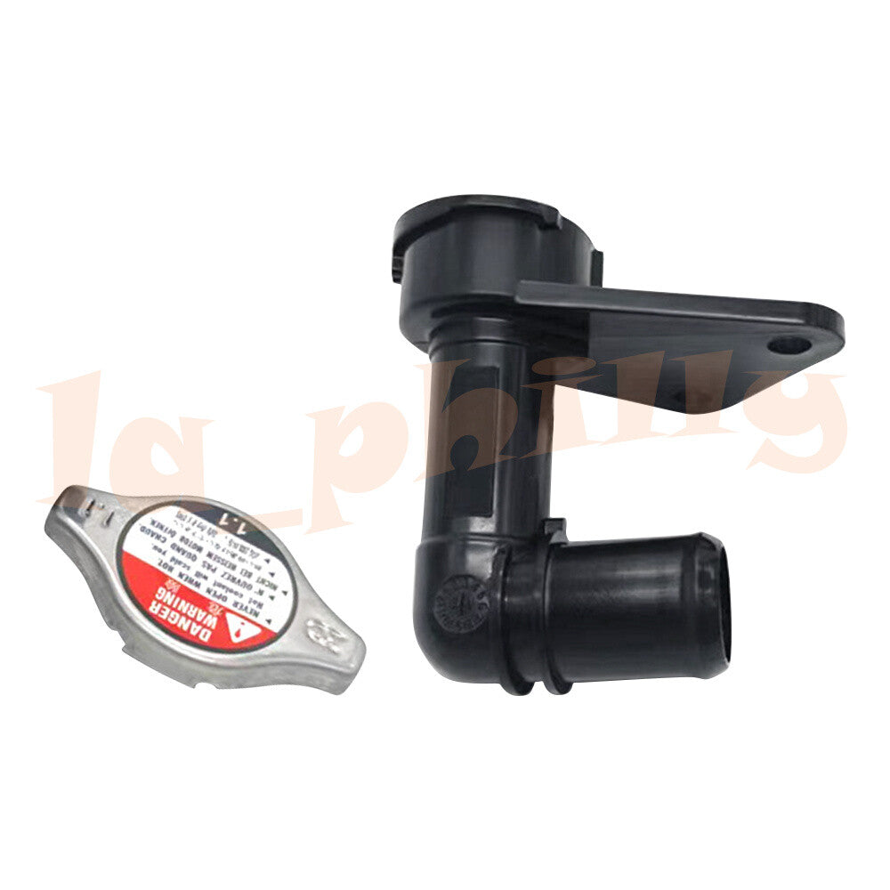 Radiator Water Filler Assembly Fit for Honda 06 07 08 09 10 11 for Civic 1.8L Black