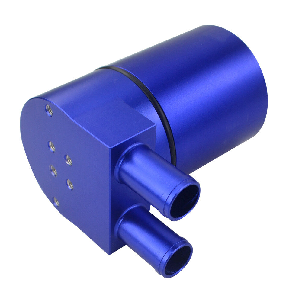 Blue Billet Aluminum Oil Catch Can Tank Bottle Baffled for BMW N54 335i 535i