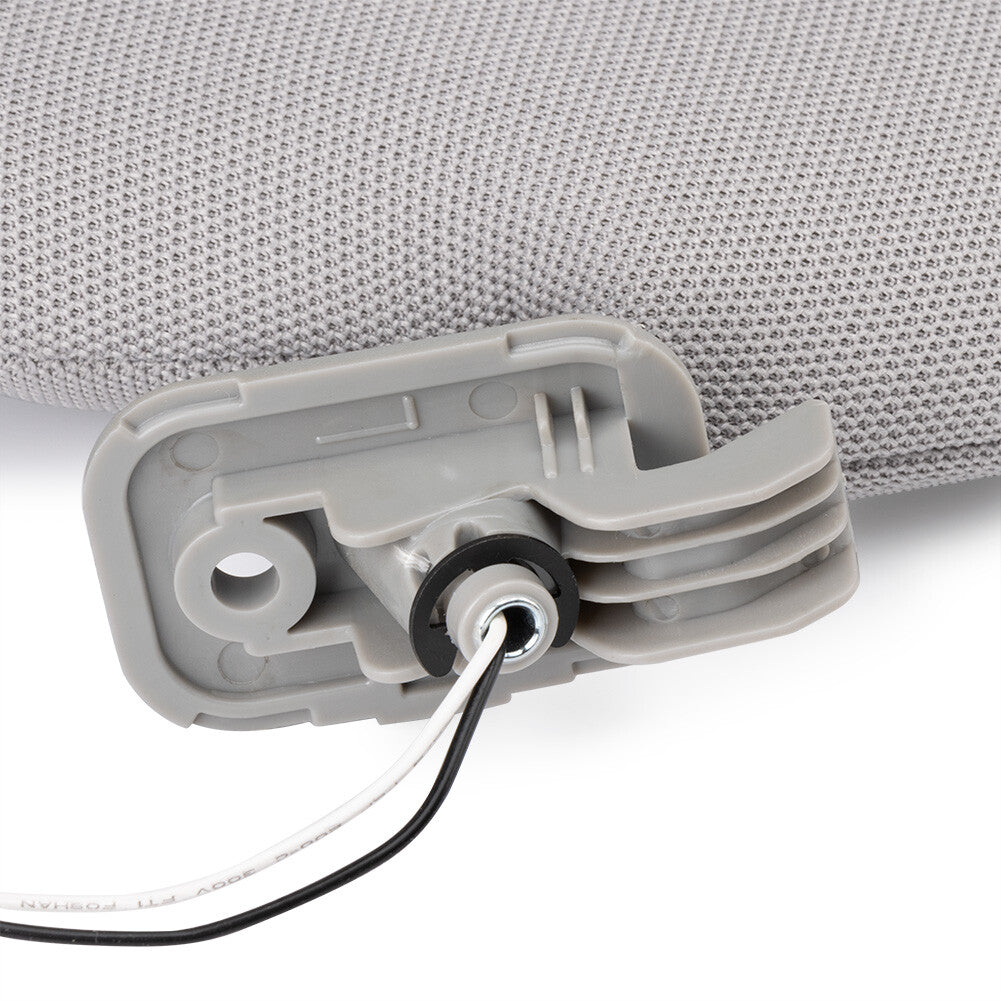 Grey driver's side sun visor with mirror, suitable for Mazda CX-9 2010-15 TDY1-69-320, brand new.
