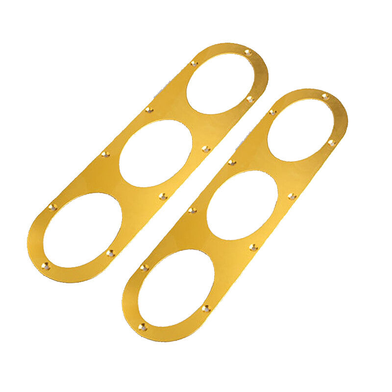 2Pcs Car Rear Bumper Race Air Diversion Diffuser Panels Kit Universal Gold