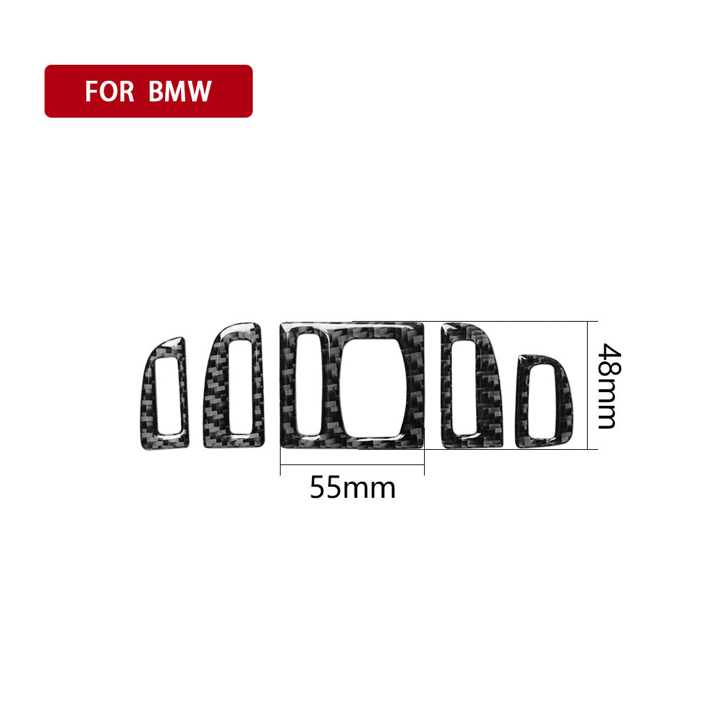 Carbon Fiber Air Conditioner Panel Cover Trim for BMW 5 Series F10 F07 2011-2017