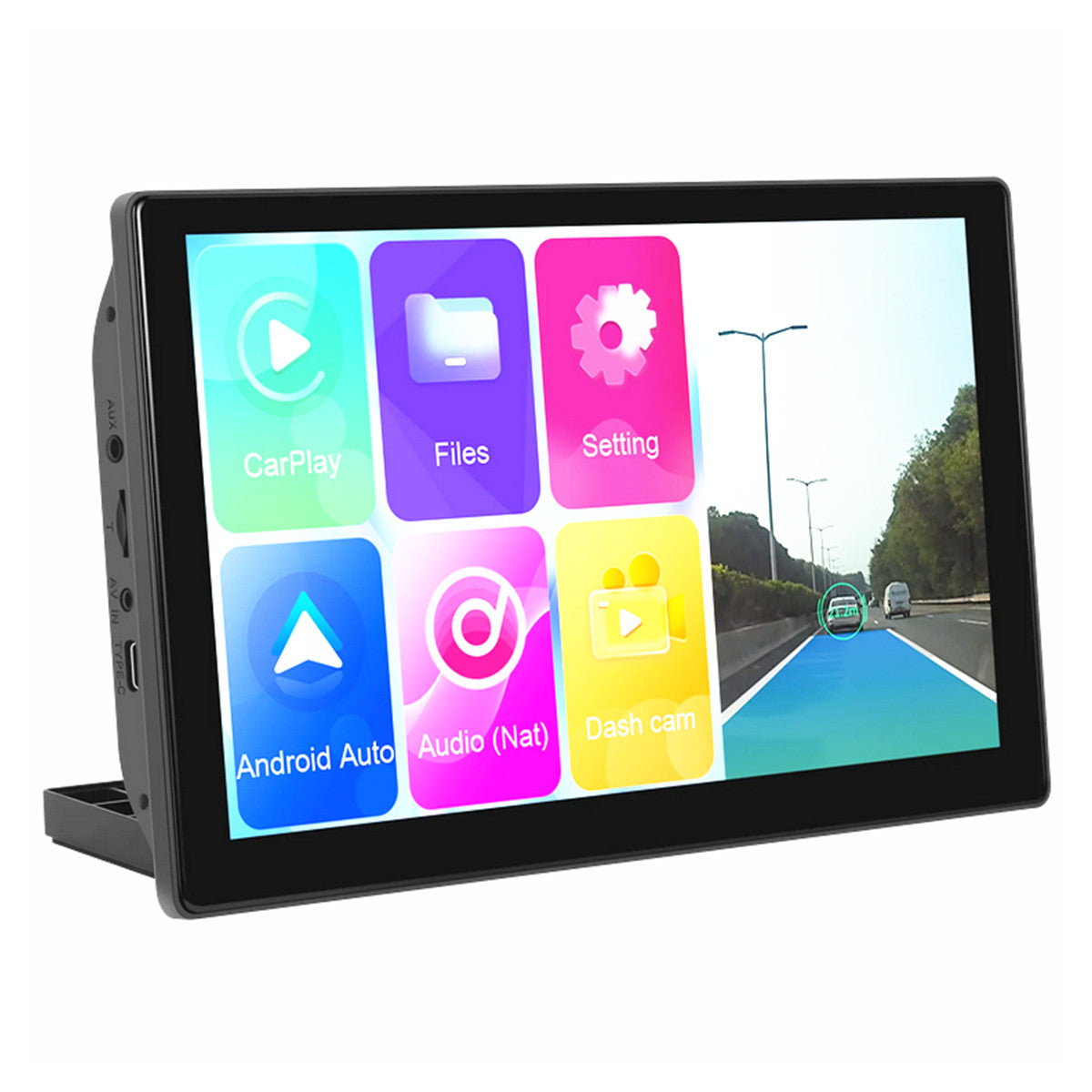 9in 1080P Dash Cam Car Monitor DVR Night Vision For Apple Carplay Android Auto