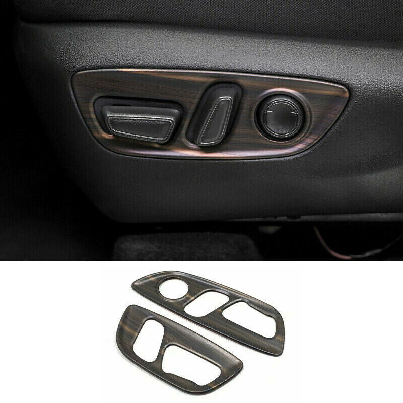 Peach Wood Grain for Seat Button Switch Panel Cover Trim for Toyota Venza 2021-2023
