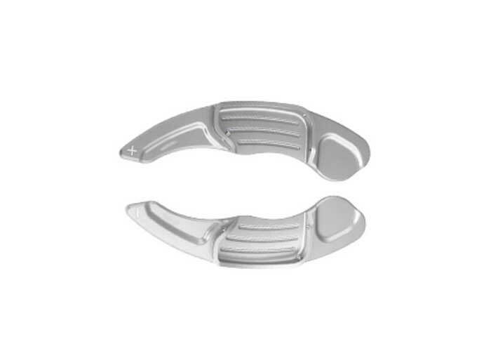 for Ford Mondeo Fusion 13-20 Matte Silver Aluminum Steering Wheel Shift Paddles