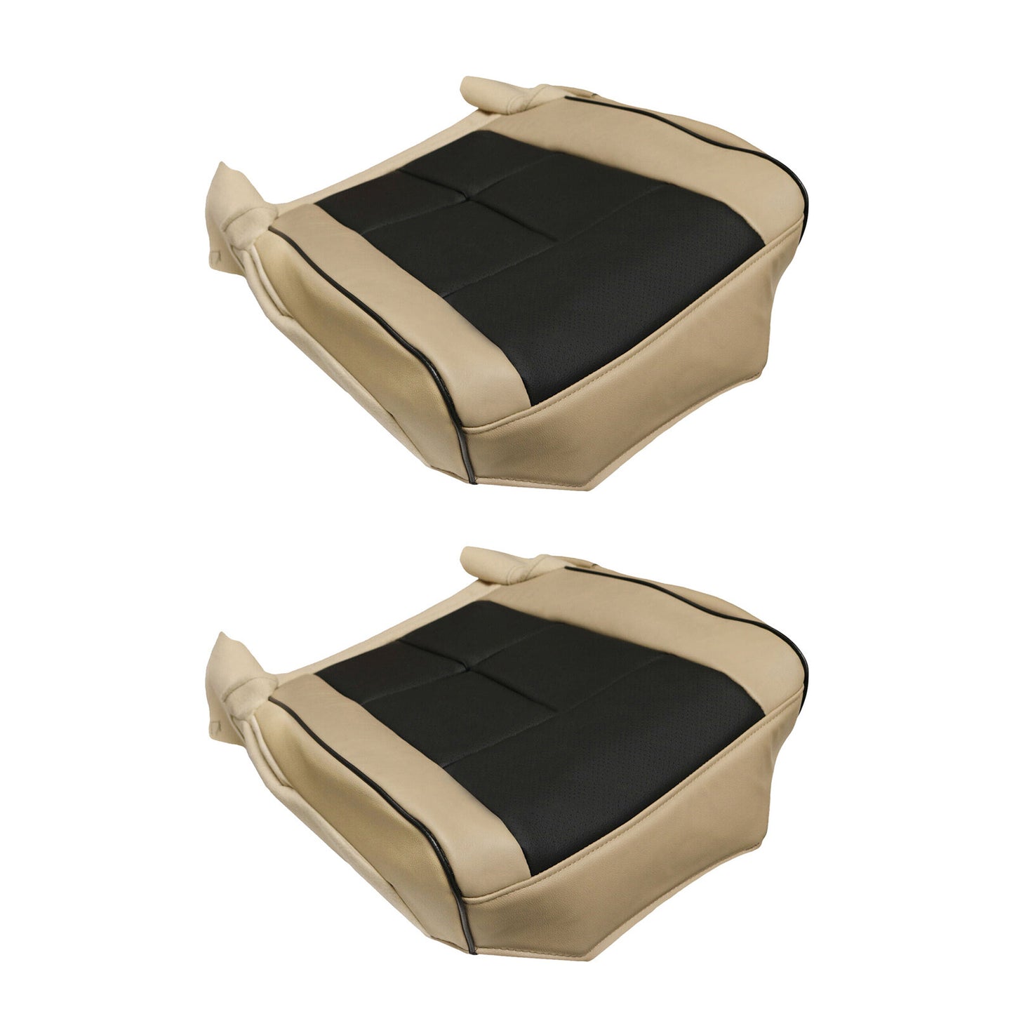 for Lincoln for Navigator Front DriverPassenger Side Leather for Seat Cover Tan Black