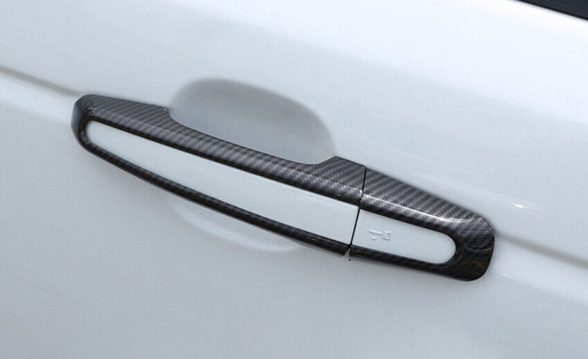 For Discovery Sport 2016-25 Carbon Fiber Exterior Side Door Handle Cover Trim 8X