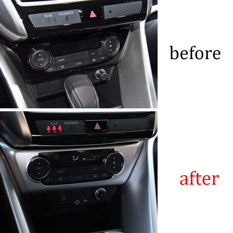 for Mitsubishi Eclipse Cross 18-23 Matte Silver Air Conditioning Switch Panel 1X