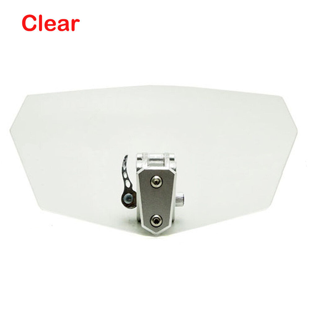 Motorcycle Windshield Clip Extension Spoiler Wind Deflector Windscreen Clear