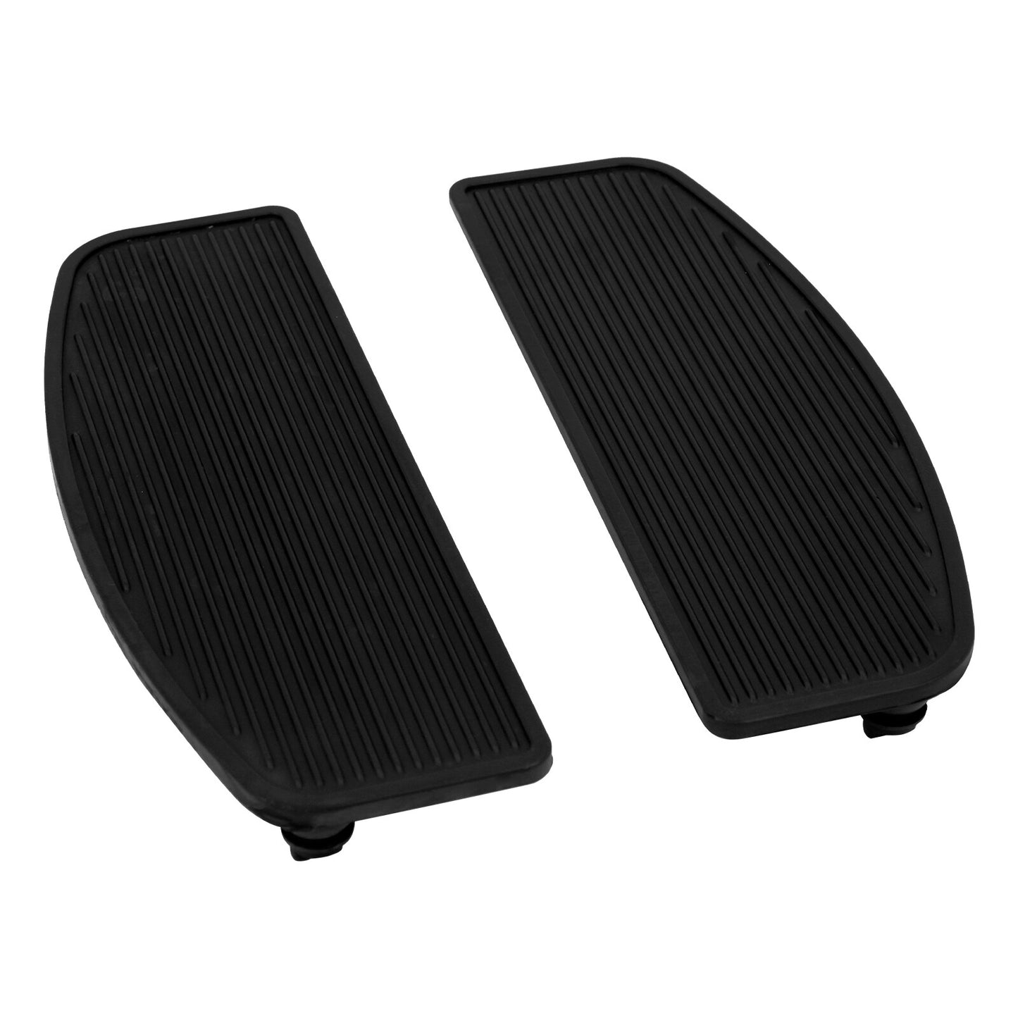 Front Driver Rubber Insert Floorboards Pads for Harley Electra Road Glide Dyna
