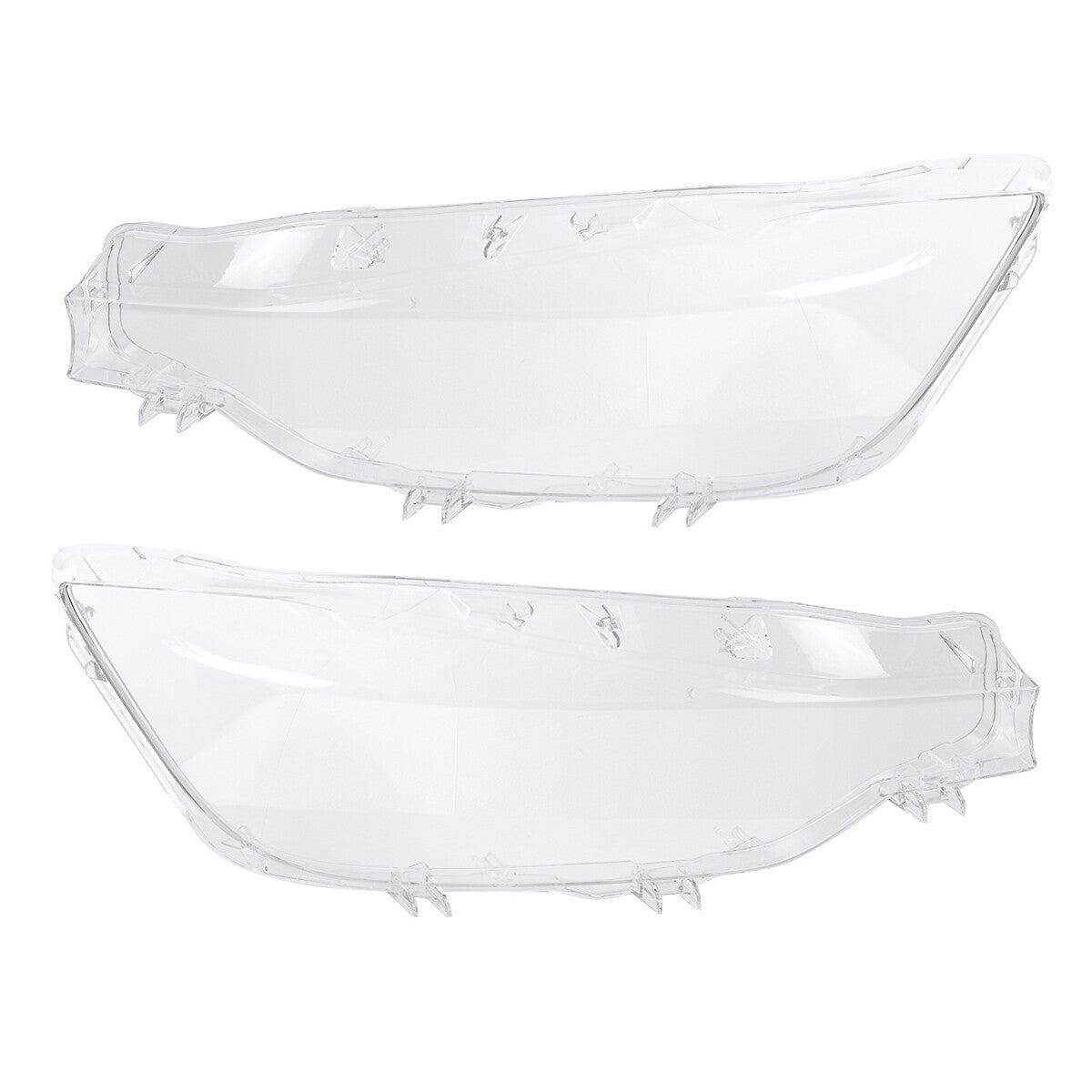 Transparent headlight lens cover for BMW F30, F31, 3 Series 2016 and 2017 cars (L + R).