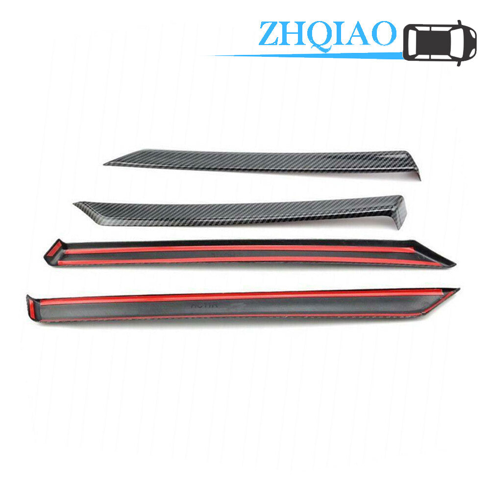 8PCS ABS Red Interior Door Strip Cover Trim for Honda for Civic 2016-2021