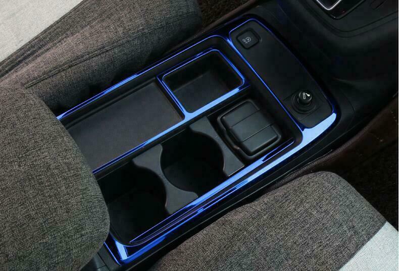 Console Gear Shift Water Cup Panel Trim for Honda CRV CR-V 12-2016 Blue Titanium