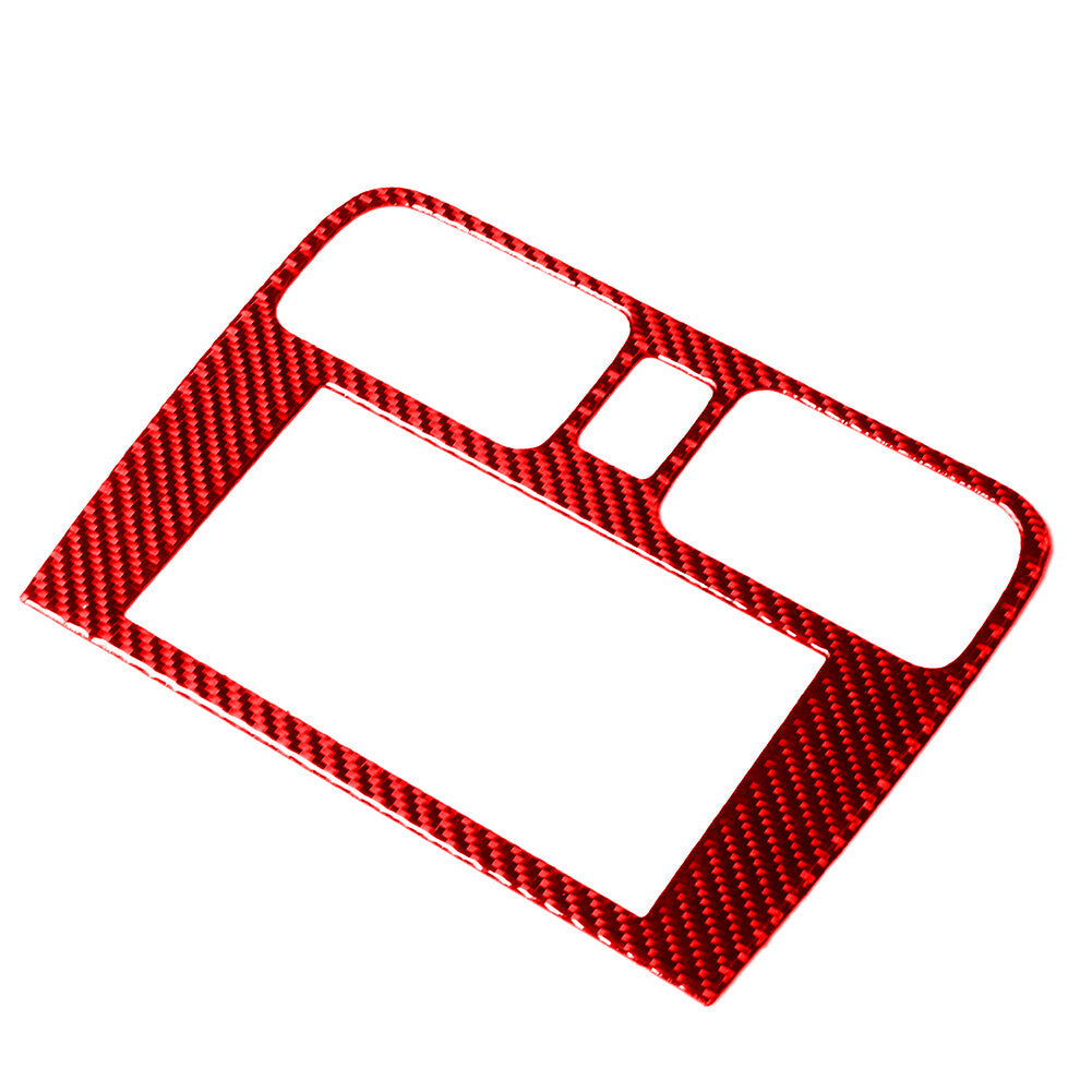 Red Carbon Fiber Central Air Vent Outlet Trim Cover for Subaru Forester 2005-08