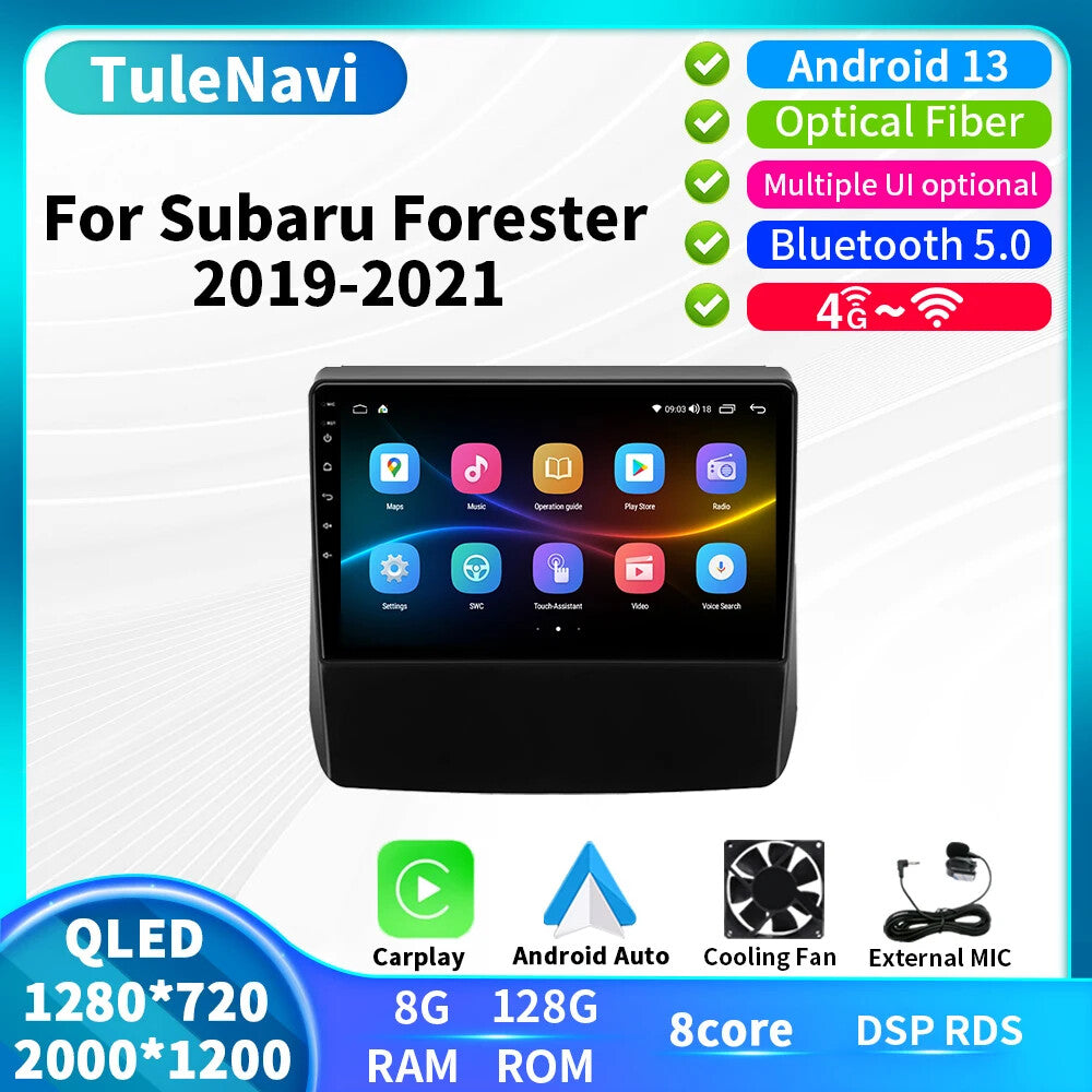 for Subaru for Forester 5 2019-2021 Android Auto CarPlay Car Stereo Radio GPS Screen