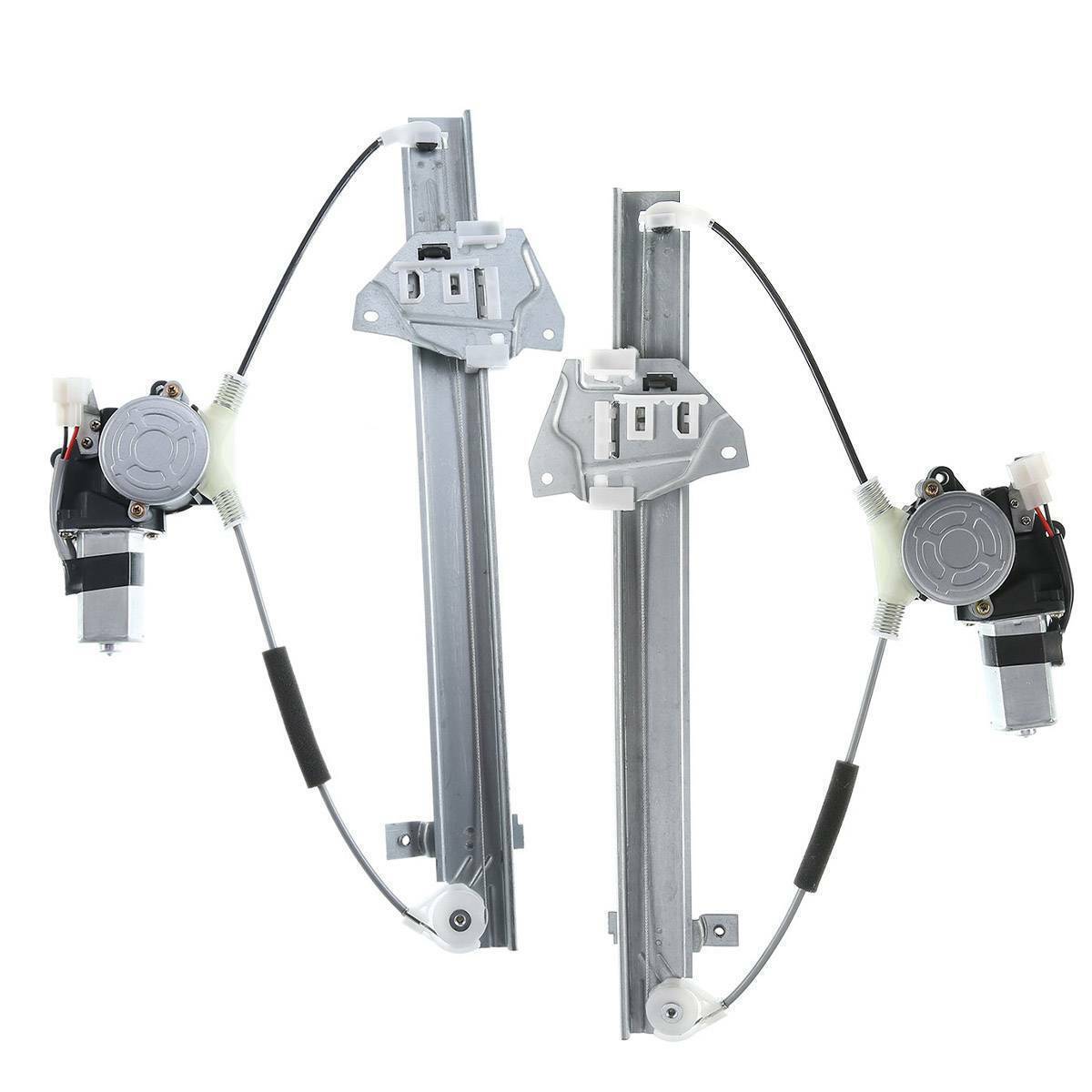 Two power window regulators with motors suitable for Mitsubishi Montero 92-00 rear left and right.