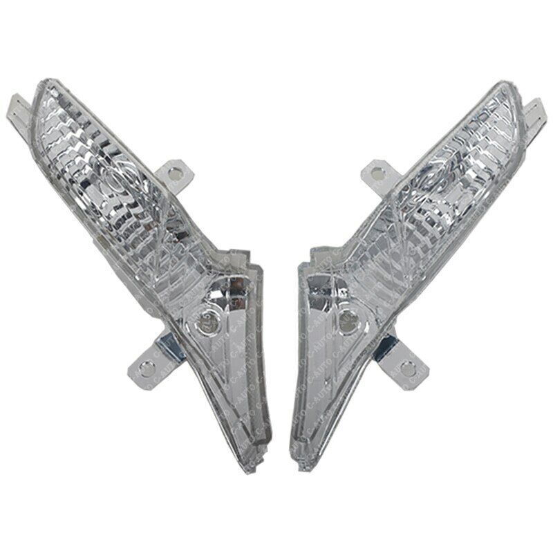 Pair 95563103501 For Fit for Porsche for Cayenne Plastic Clear Front Side Marker Lights