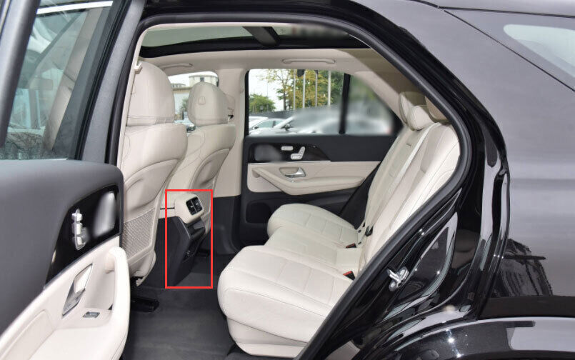 3PCS Inner Back Row Air Outlet Vent Wood Grain Cover Trim for Benz GLE 2020-2023