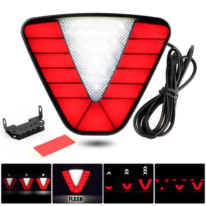 F1 Style LED Rear 3rd Strobe Flash Tail Pilot Brake Stop Light Universal Lamp