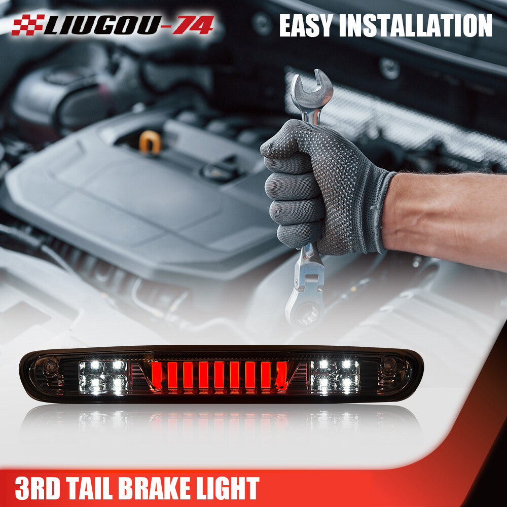 LED third tail brake light/cargo light with transparent lens suitable for 2007-13 Silverado/ for Sierra