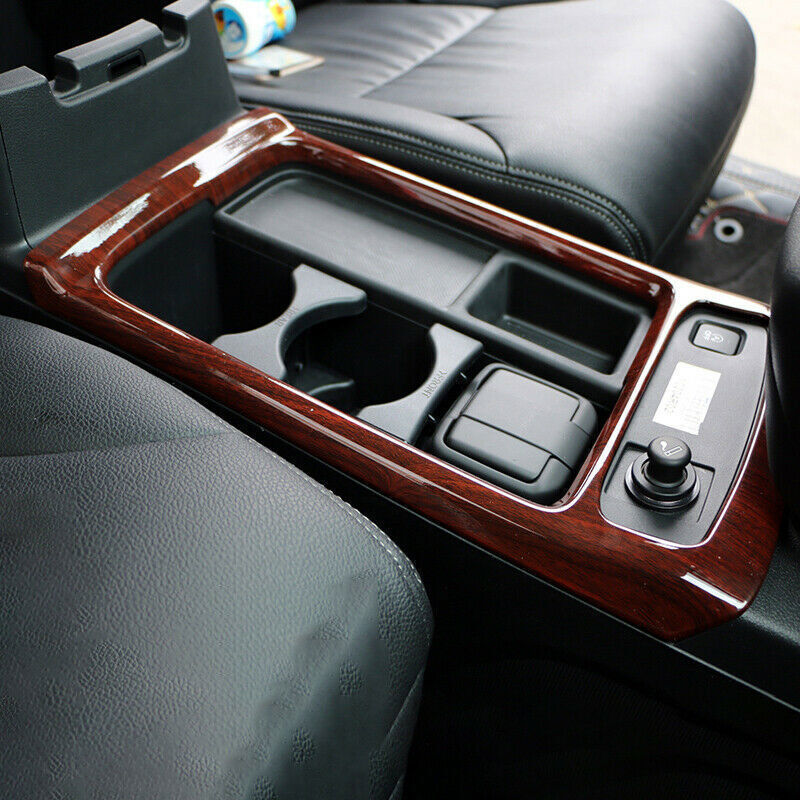 Console Gear Shift Water Cup Panel Trim for Honda CR-V 12-2016 Peach Wood Grain