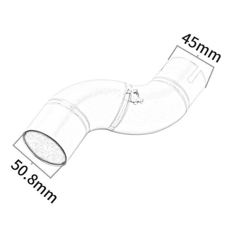 for Yamaha YZF R6 06-19 Exhaust 51mm Middle Link Pipe Adapter Connect Central