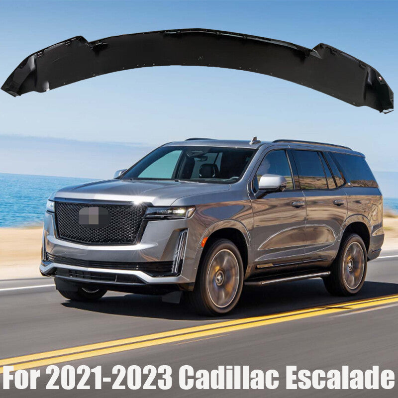 Fit For 2021-2023 for Cadillac for Escalade Front Bumper Spoiler Lip Glossy Black