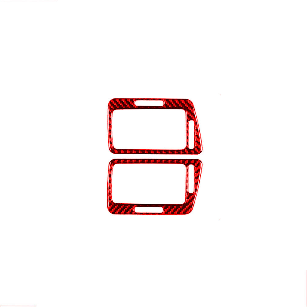 Red Driver Air Vent Frame Trim Cover Carbon Fiber for Chevrolet COBALT 2005-2010