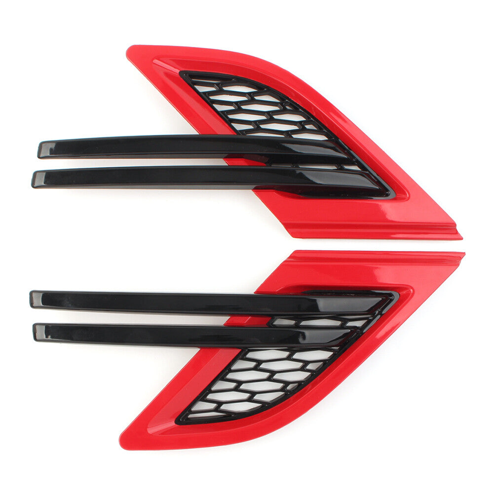 for Land Rover for Range Rover Sport 2014-17 16 Black Red 2x Side Fender Mesh Grille