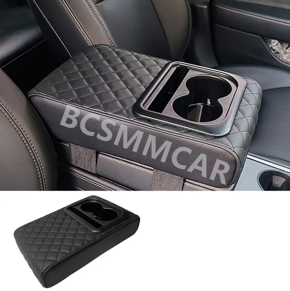 Car Accessories Armrest Cushion Cover Auto Console Box Pad Protector Cup Holder