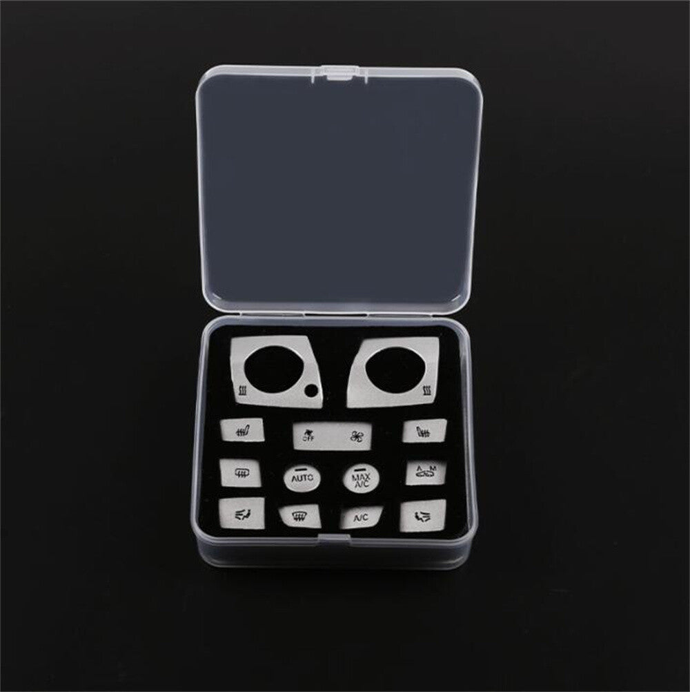 13¡Á Alloy Air Conditioner Switch Button Cover for BMW 3 4 Series F30 3GT 2013-19