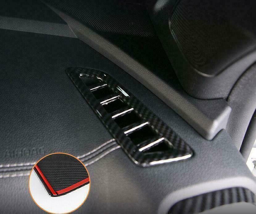 for Kia Sorento 2021-2023 Carbon Fiber ABS Dashboard Air Outlet Vent Cover Trim