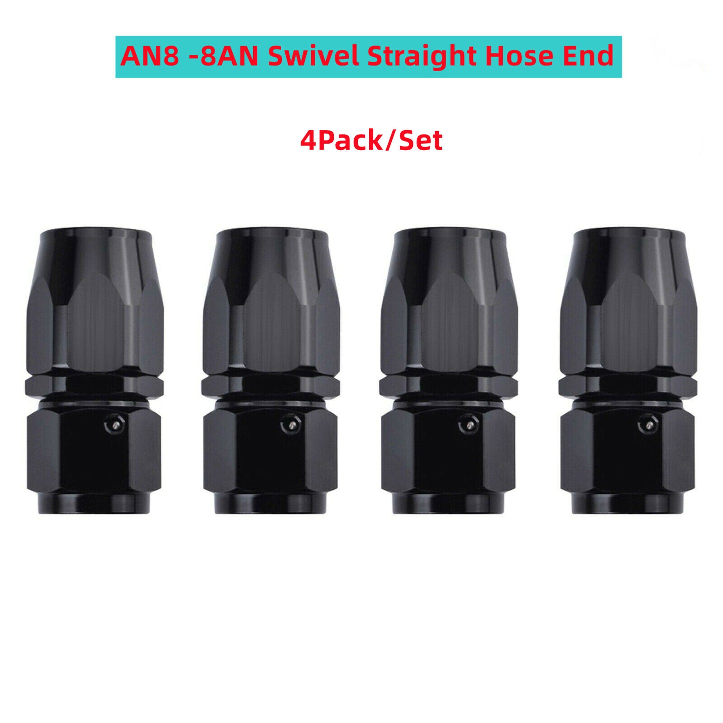 Universal AN8 AN6 AN10 Rotary Straight Hose End Fitting Adapter for CPE Hose