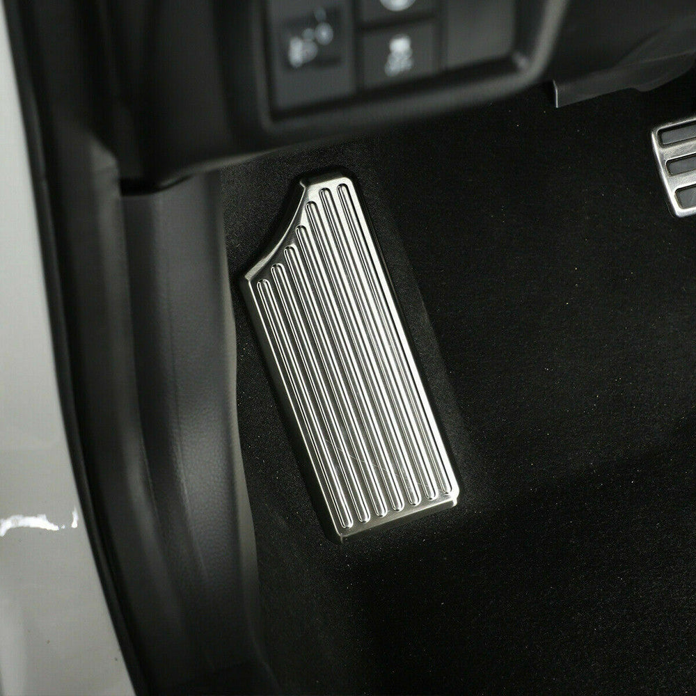 for Honda for Civic 22-2024 Silver Driver Left Foot Rest Pedal Plate Cover Trim 1PC