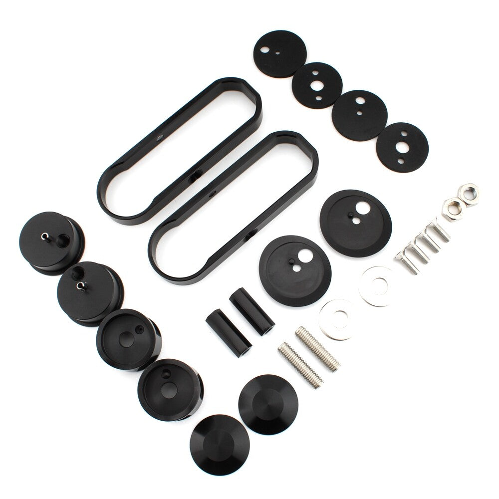 Drop Mirror Relocator Mount Kit Adjustable for Harley Touring Street Glide FLHX