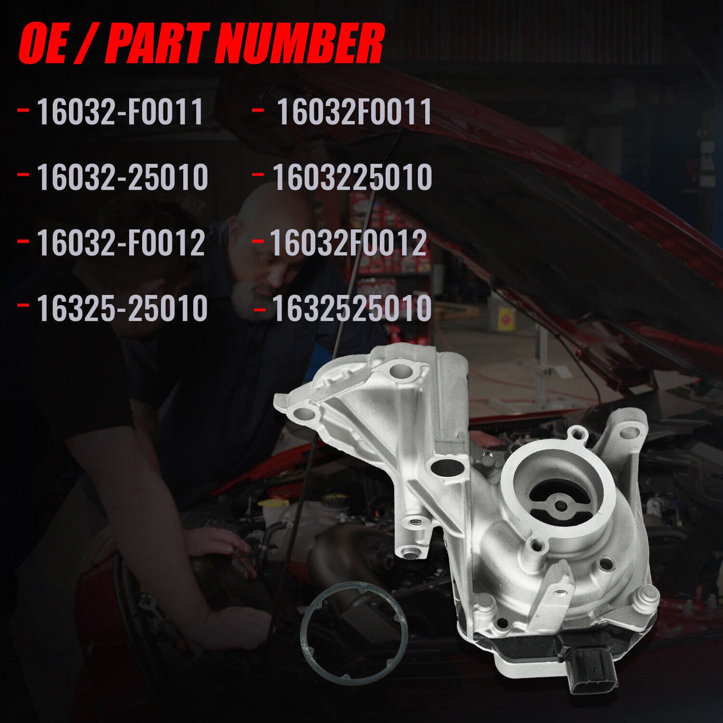 for Toyota for Camry for Avalon RAV4 for Sienna 2.5L 18-23 Water Pump w/ Housing 16032-25010