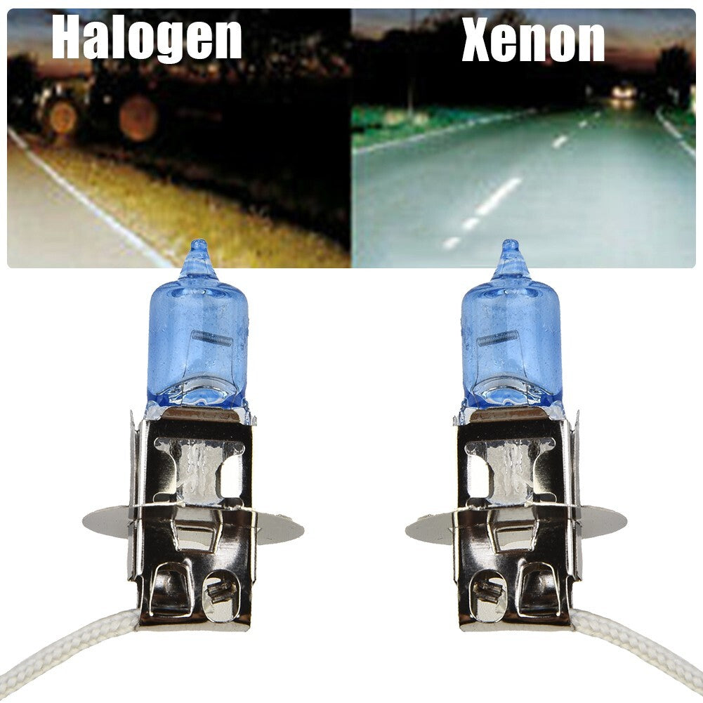 1 pair H3 Xenon White 100W 12v Halogen Headlight 453 Fog Light Car Bulb
