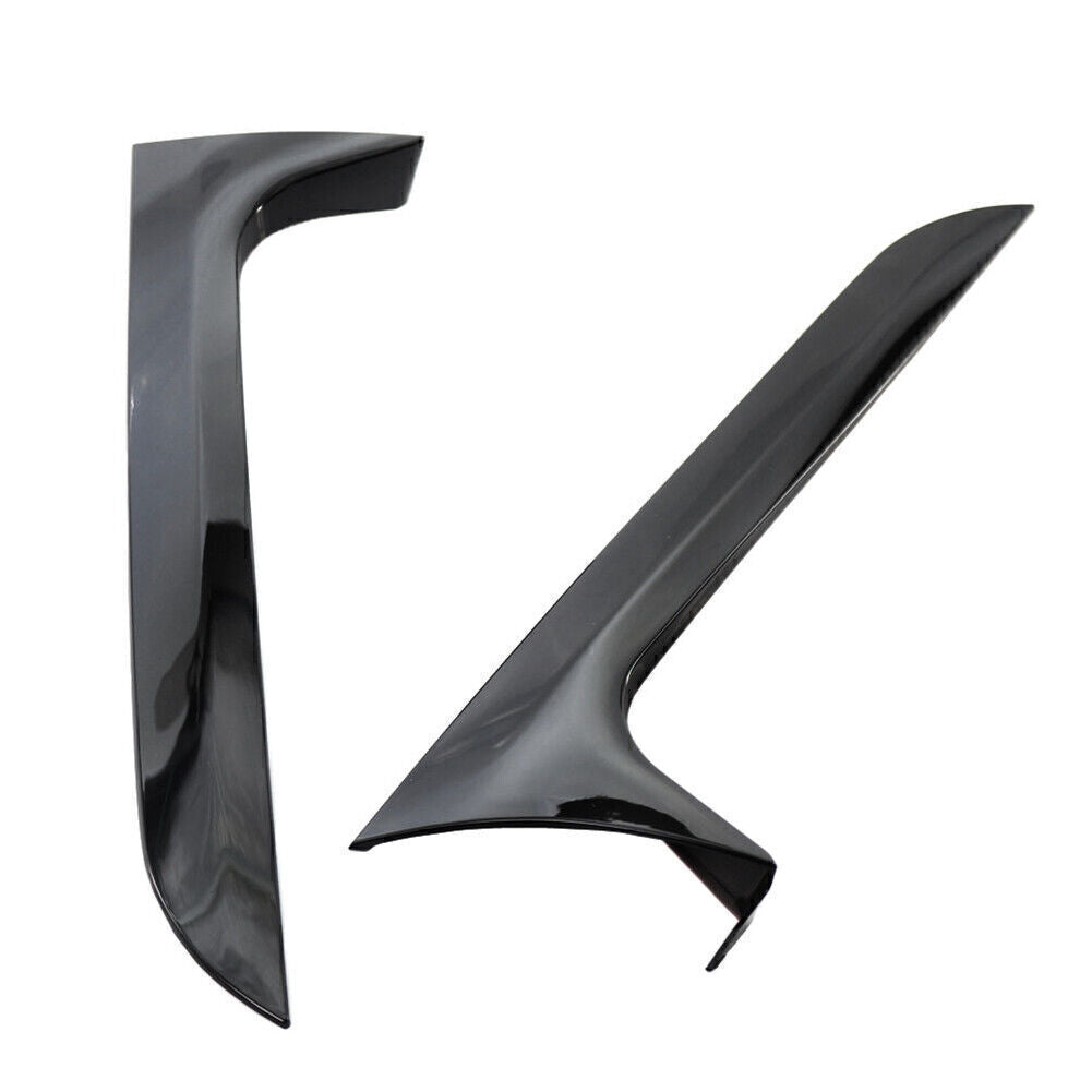 Rear Window Side Spoiler Canard Splitter Trim Black Fit A6 C7 TDI 2012-2018 2pcs