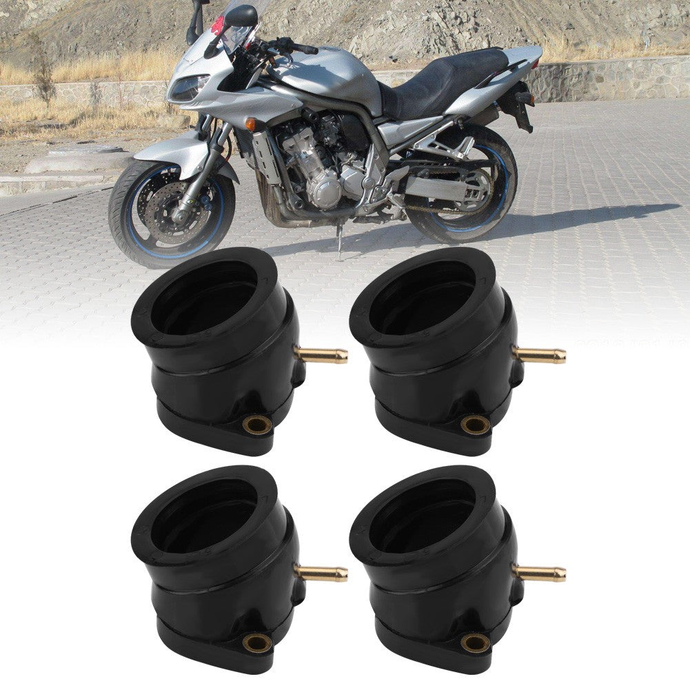 4 Pcs Motorcycle Carb Carburetor Intake Manifold Boot Joint Plastic Motorbike