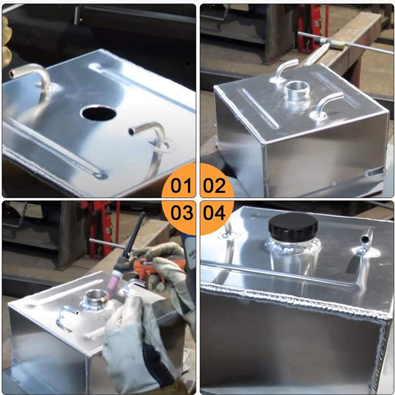 ID 1.38/35mm Aluminum Alloy Weld Billet On Filler Neck Cap Oil Fuel Water Tank
