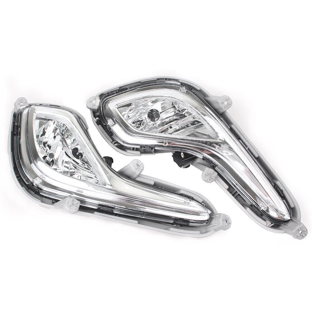 Front Bumper Fog Lights Lamp Left Right Set Fit for Hyundai Accent 2012-2016 cl