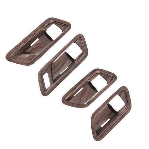 for Toyota BZ4X 23-2024 Peach Wood Grain Inner Door Handle Decorate Bowl Trim 4X