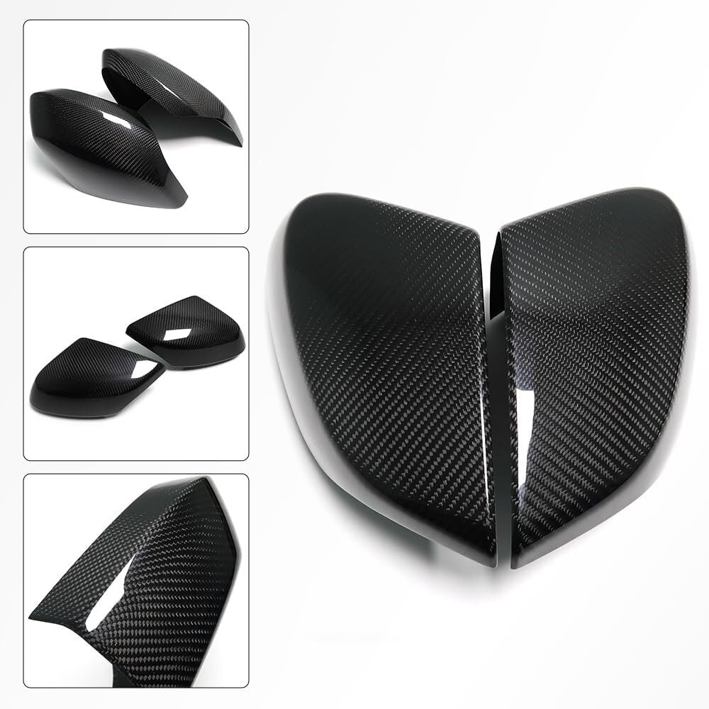 Real Carbon Side Mirror Cover Cap For C8 for Corvette Stingray Z06 Z51 2LT 3LT 20-24