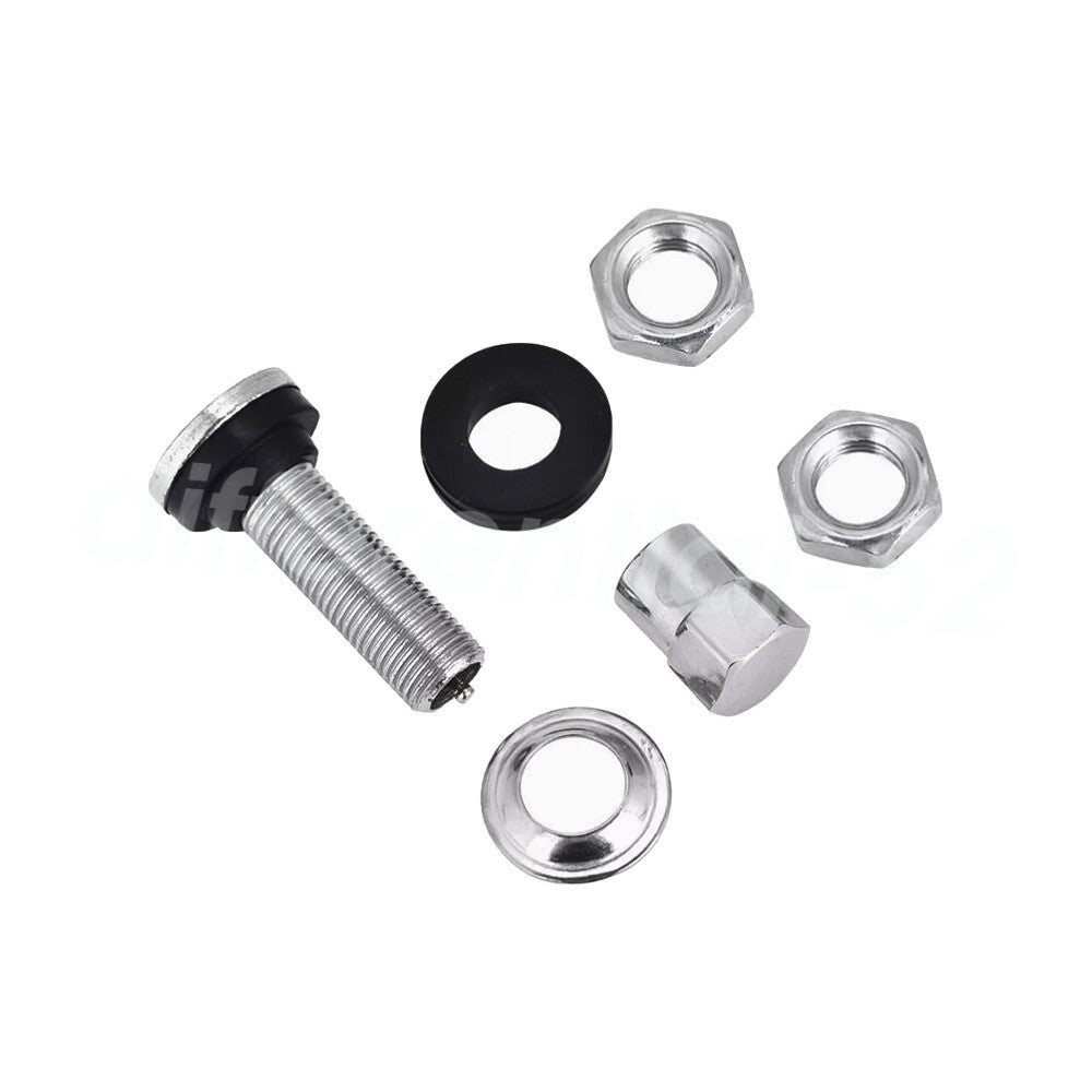 4PCS Flush Mount High Pressure Bolt Valve Metal Chrome Tire Valve Stems