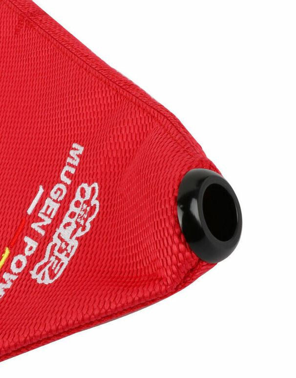 Car Gear Shift Knob Boot Racing Transmission Protective Cover, Mugen, Red Fabric, for Honda for Acura