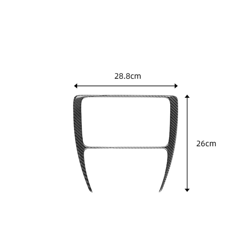 Carbon Fiber Central Console Frame Cover Trim for Volkswagen for Jetta Sedan 2011-14